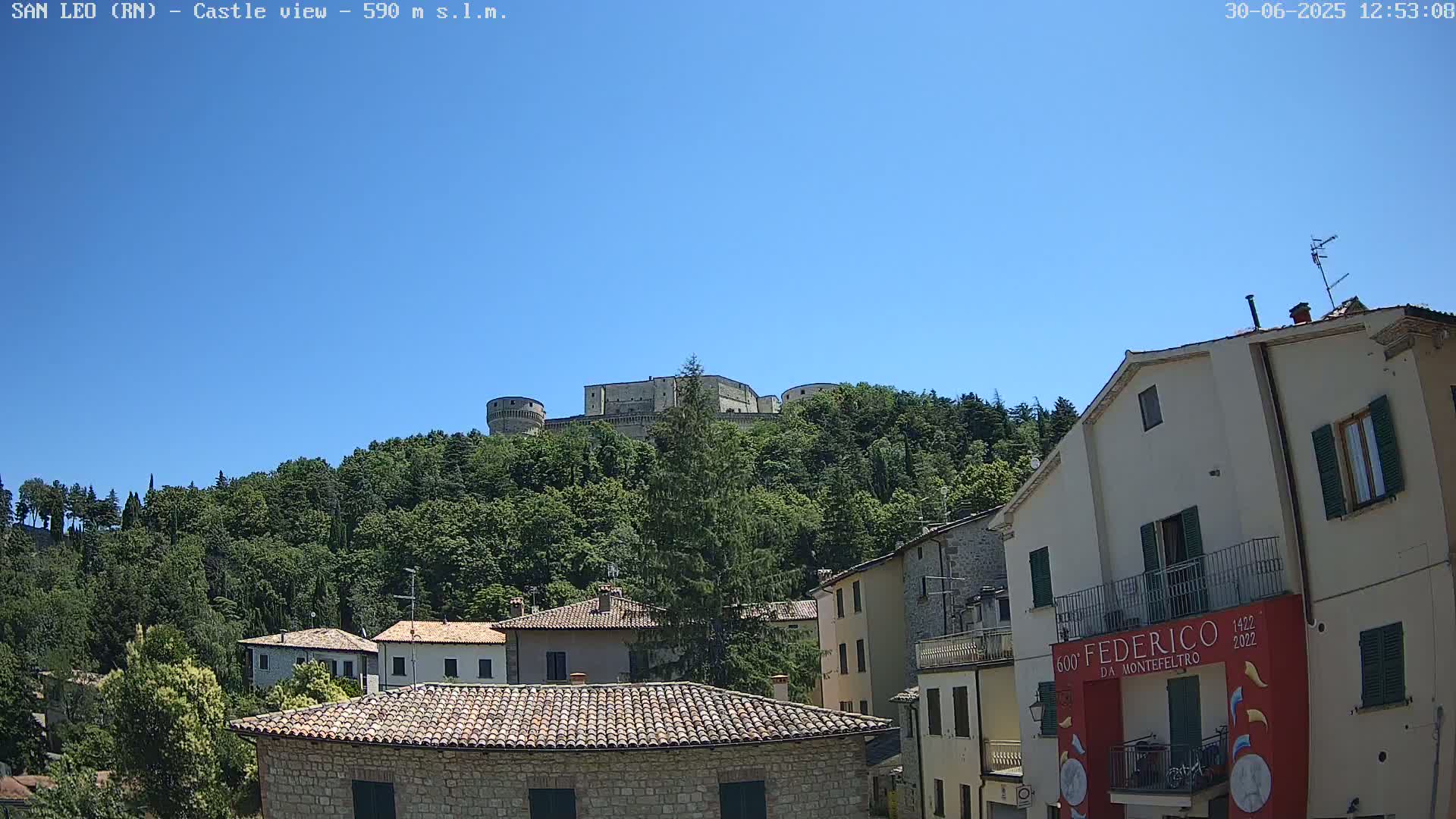San Leo, Renaissance Fortress Live Cam - Rimini, Emilia-Romagno, Italy