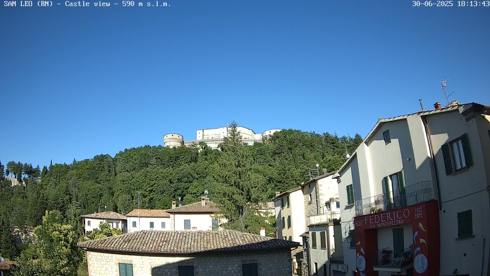 San Leo, Renaissance Fortress Live Cam - Rimini, Emilia-Romagno, Italy