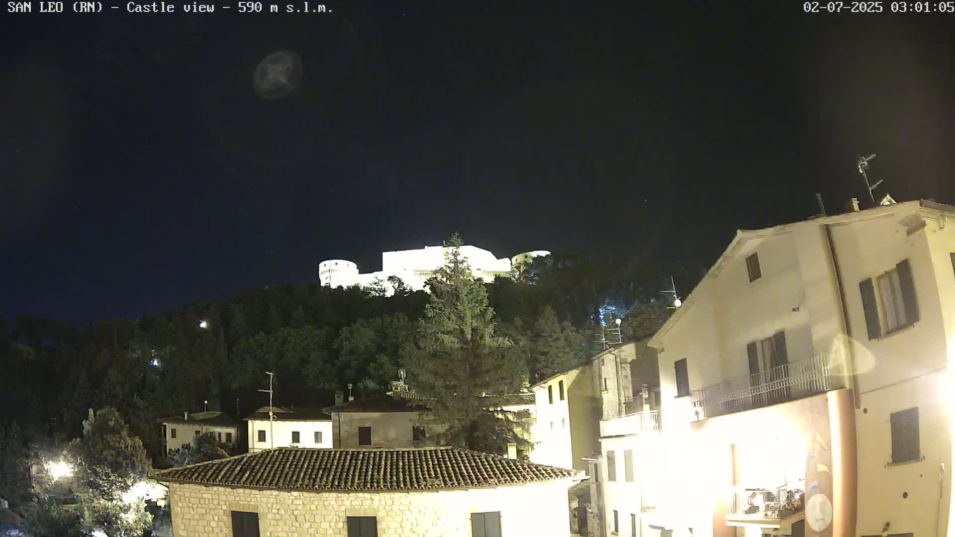 San Leo, Renaissance Fortress Live Cam - Rimini, Emilia-Romagno, Italy