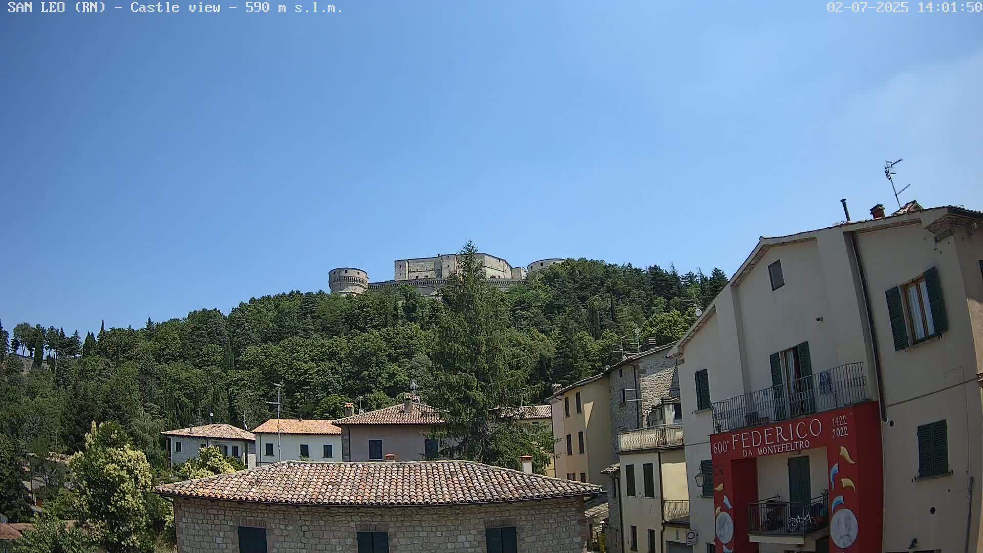 San Leo, Renaissance Fortress Live Cam - Rimini, Emilia-Romagno, Italy