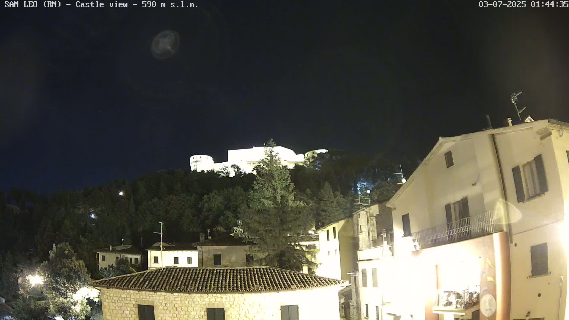 San Leo, Renaissance Fortress Live Cam - Rimini, Emilia-Romagno, Italy