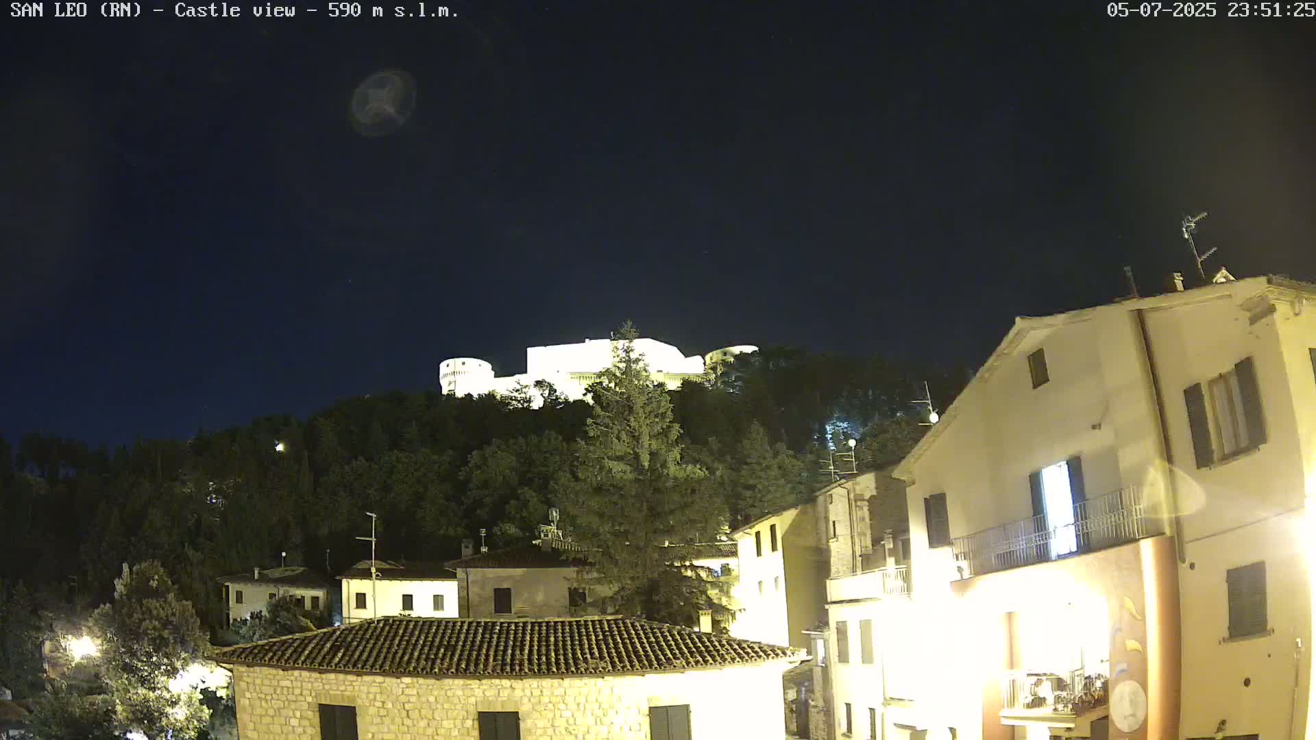 San Leo, Renaissance Fortress Live Cam - Rimini, Emilia-Romagno, Italy