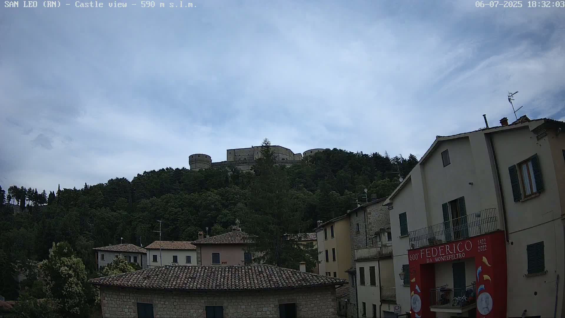 San Leo, Renaissance Fortress Live Cam - Rimini, Emilia-Romagno, Italy