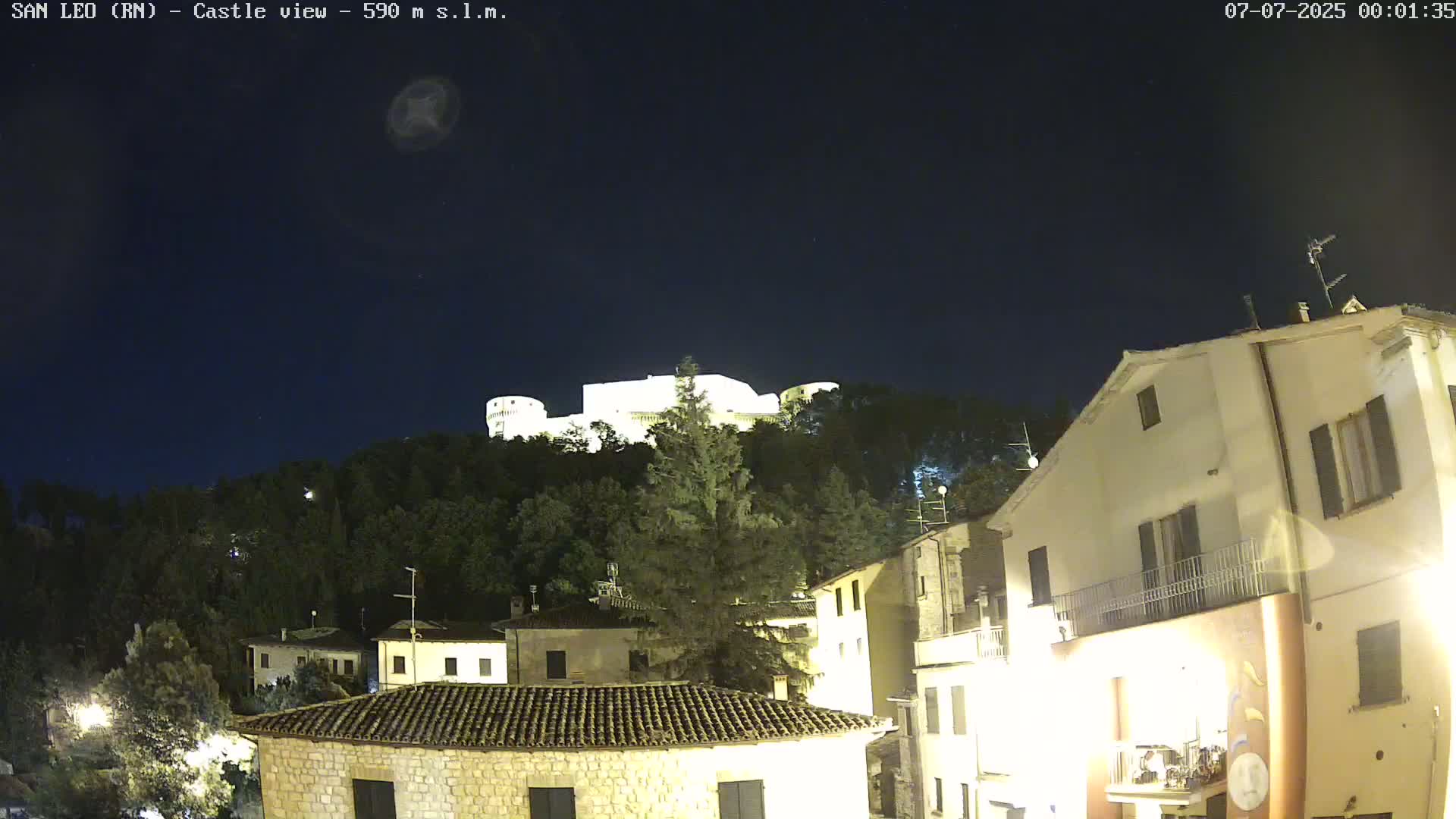 San Leo, Renaissance Fortress Live Cam - Rimini, Emilia-Romagno, Italy