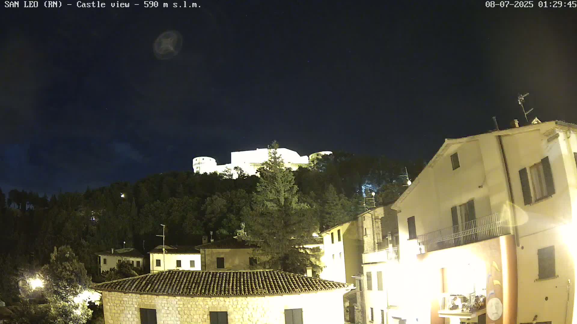 San Leo, Renaissance Fortress Live Cam - Rimini, Emilia-Romagno, Italy