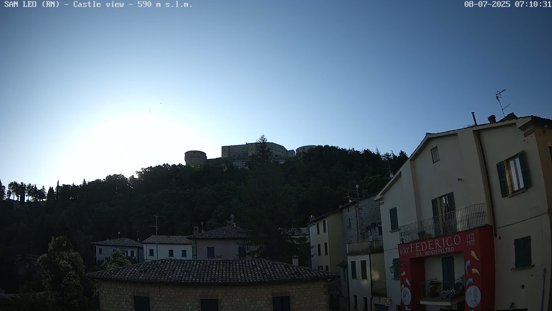 San Leo, Renaissance Fortress Live Cam - Rimini, Emilia-Romagno, Italy