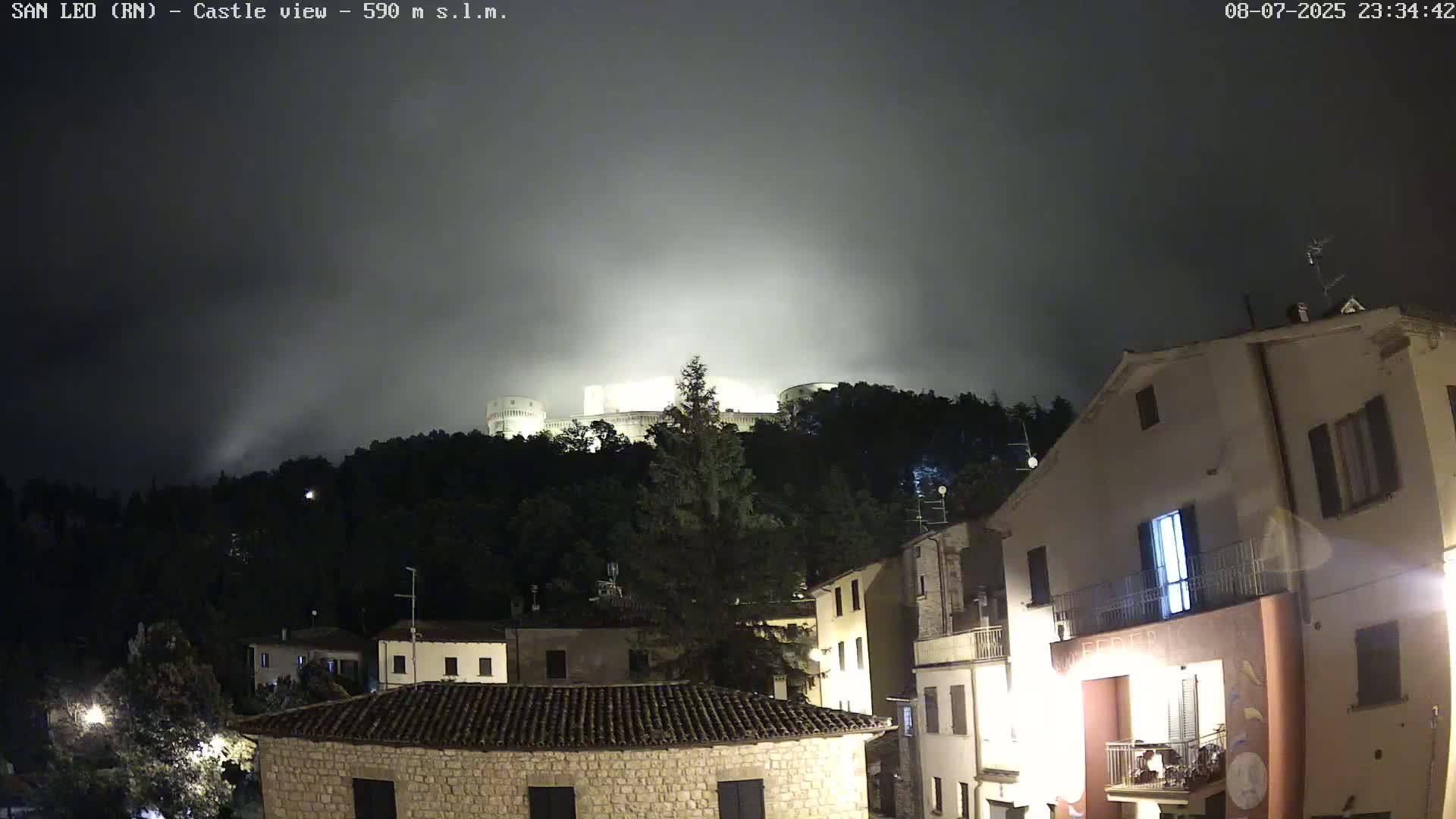 San Leo, Renaissance Fortress Live Cam - Rimini, Emilia-Romagno, Italy