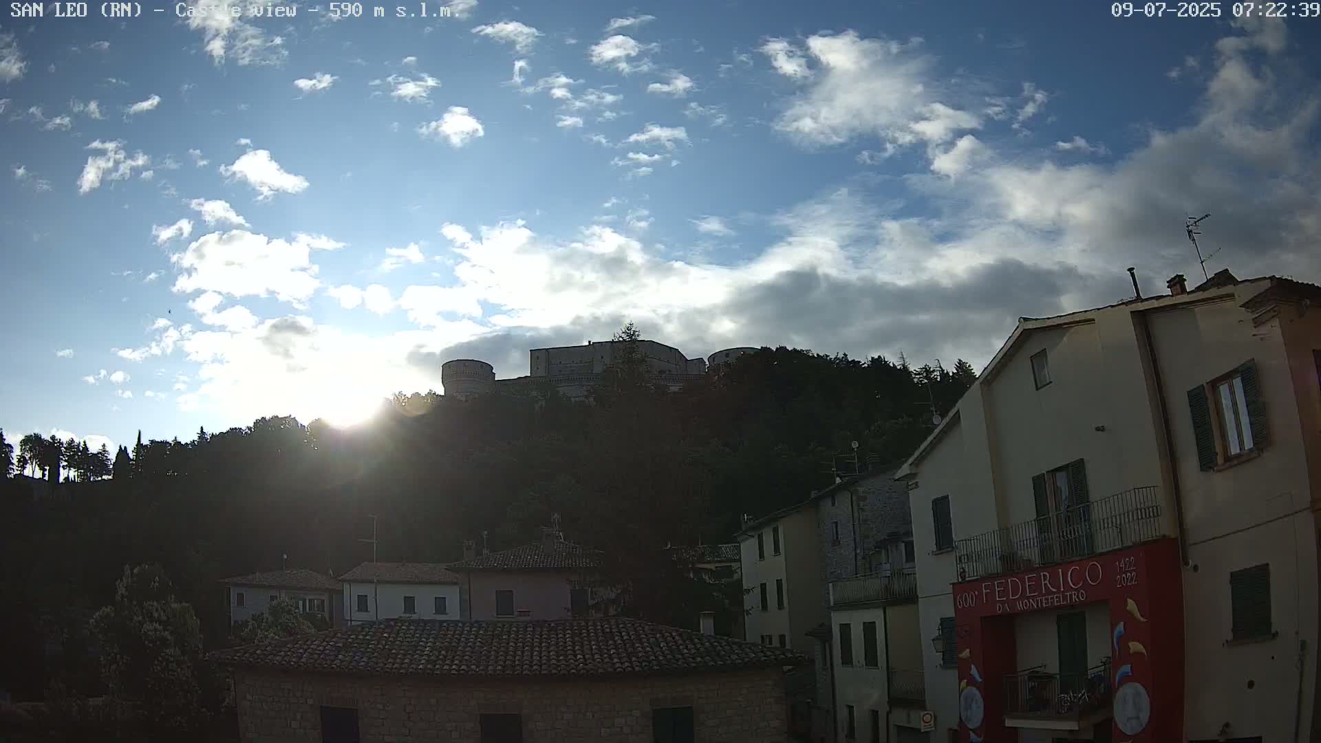 San Leo, Renaissance Fortress Live Cam - Rimini, Emilia-Romagno, Italy