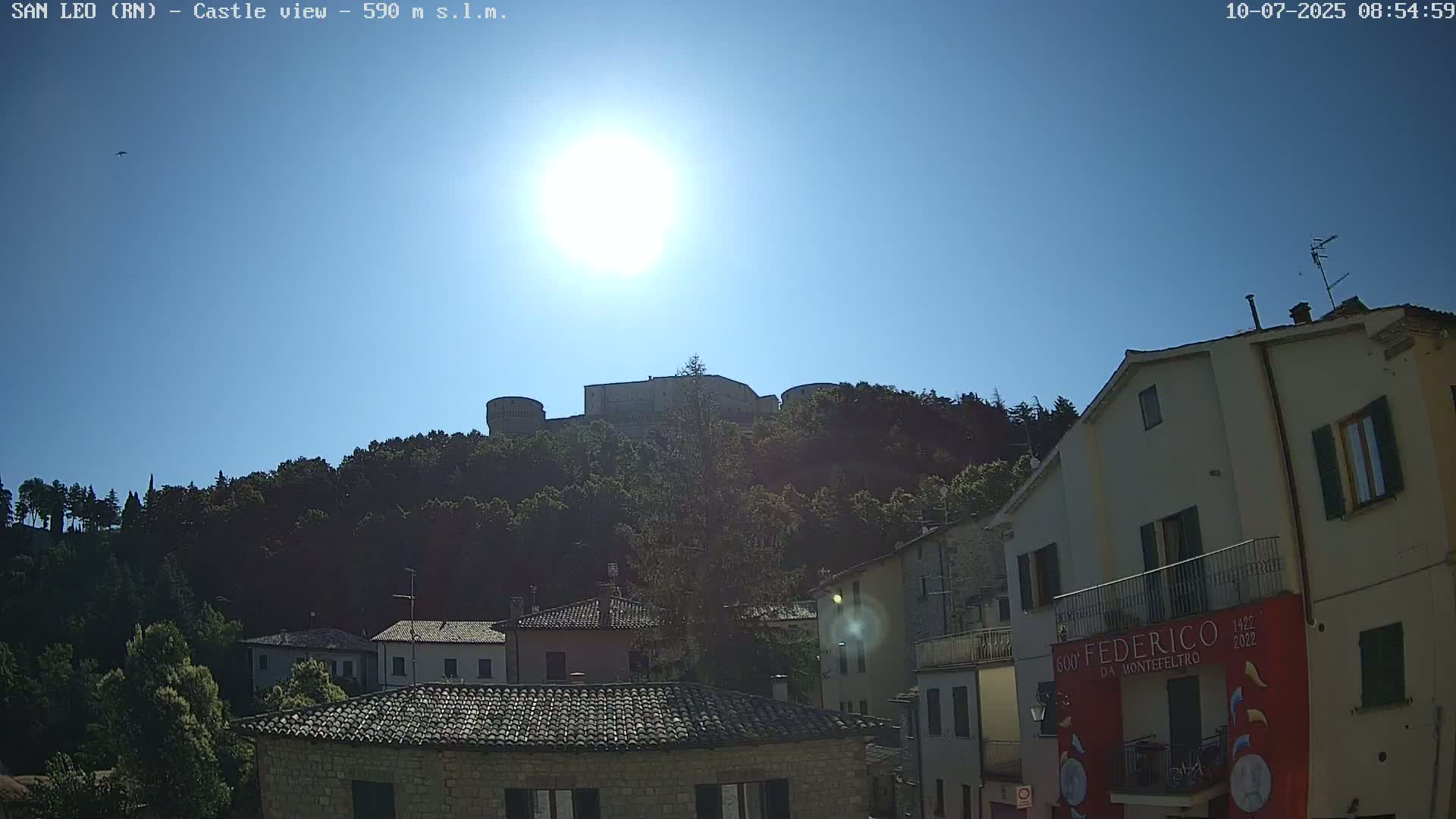 San Leo, Renaissance Fortress Live Cam - Rimini, Emilia-Romagno, Italy