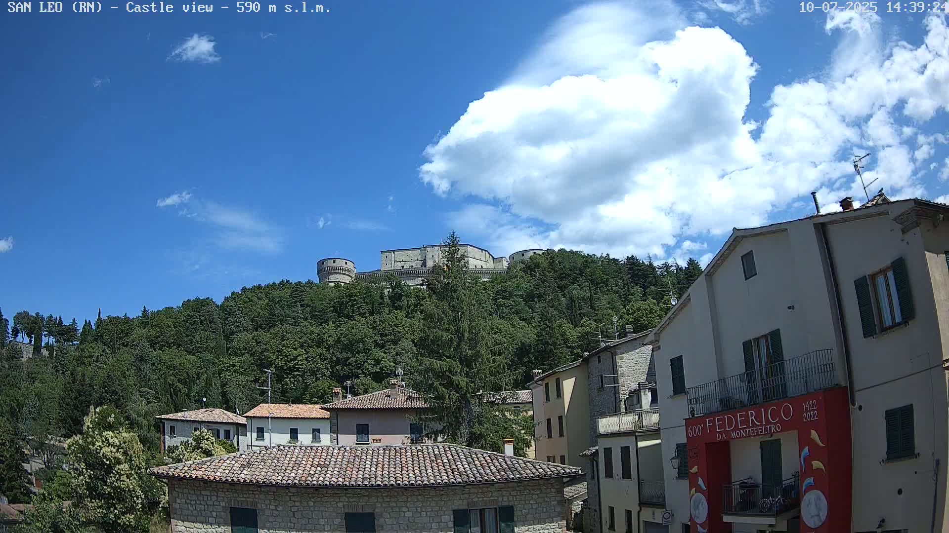 San Leo, Renaissance Fortress Live Cam - Rimini, Emilia-Romagno, Italy