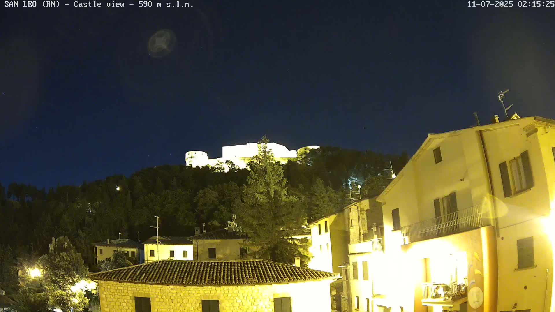 San Leo, Renaissance Fortress Live Cam - Rimini, Emilia-Romagno, Italy