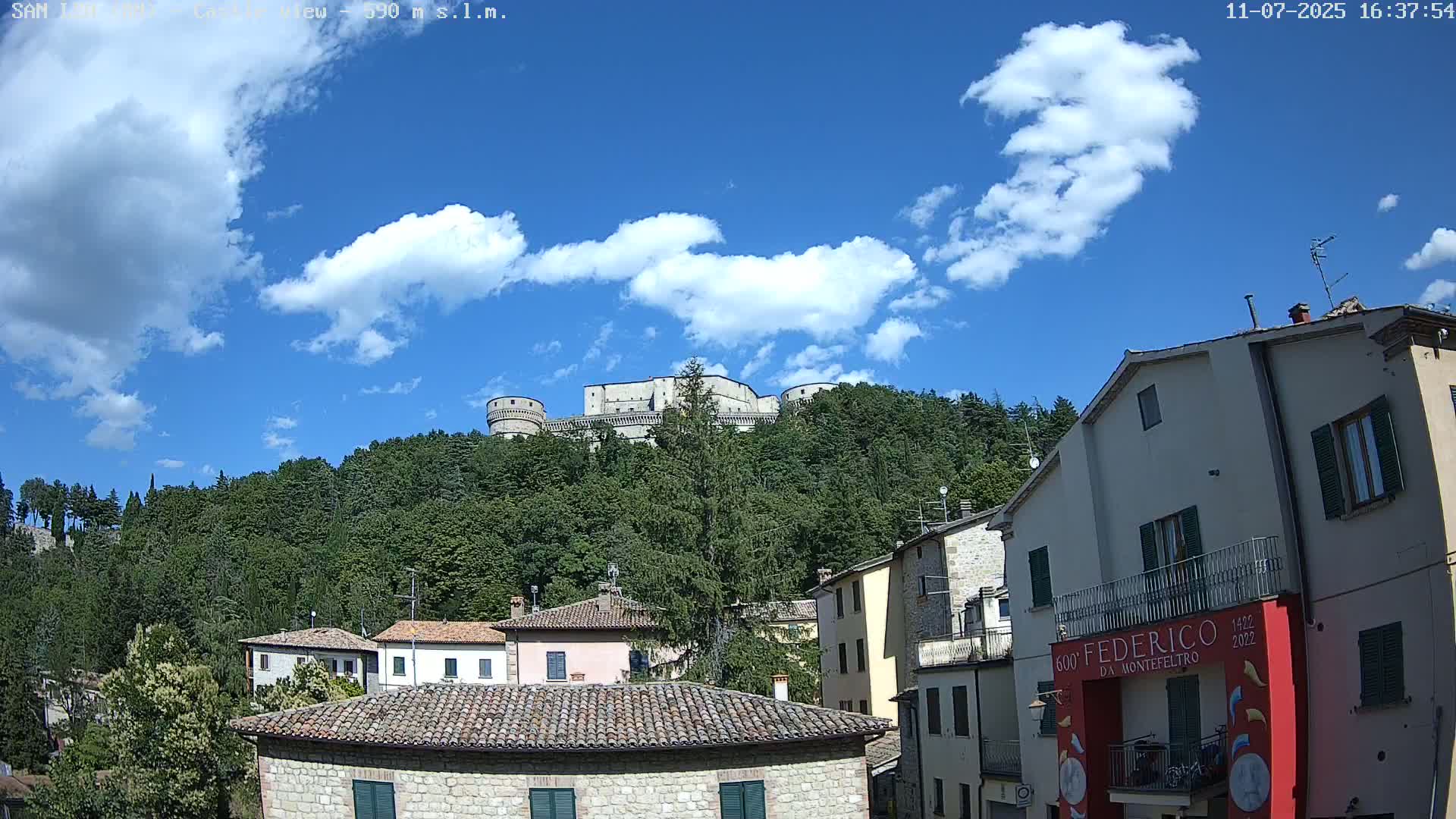 San Leo, Renaissance Fortress Live Cam - Rimini, Emilia-Romagno, Italy
