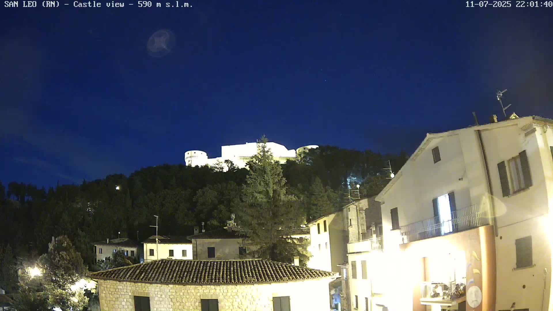 San Leo, Renaissance Fortress Live Cam - Rimini, Emilia-Romagno, Italy