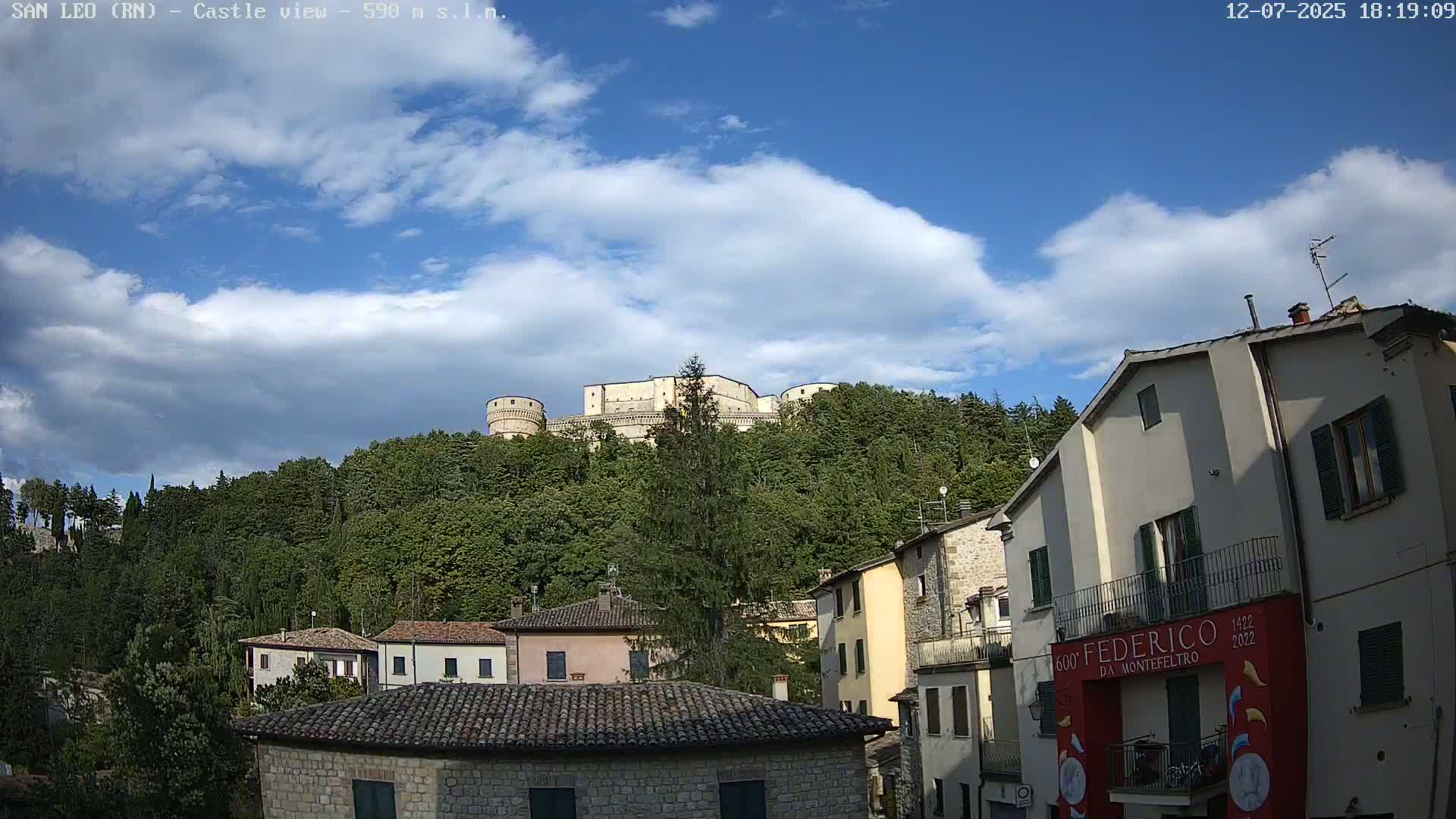 San Leo, Renaissance Fortress Live Cam - Rimini, Emilia-Romagno, Italy