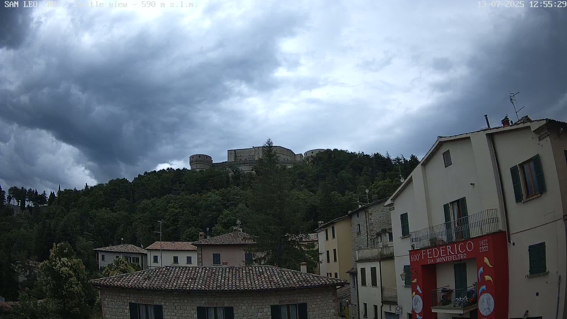 San Leo, Renaissance Fortress Live Cam - Rimini, Emilia-Romagno, Italy