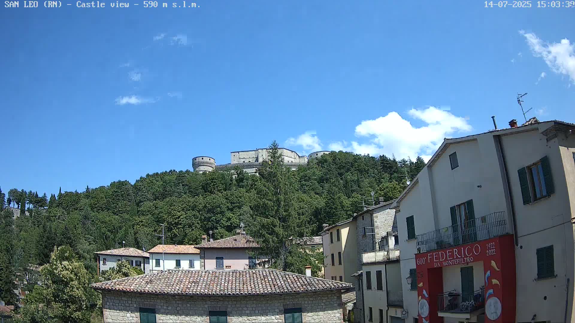 San Leo, Renaissance Fortress Live Cam - Rimini, Emilia-Romagno, Italy