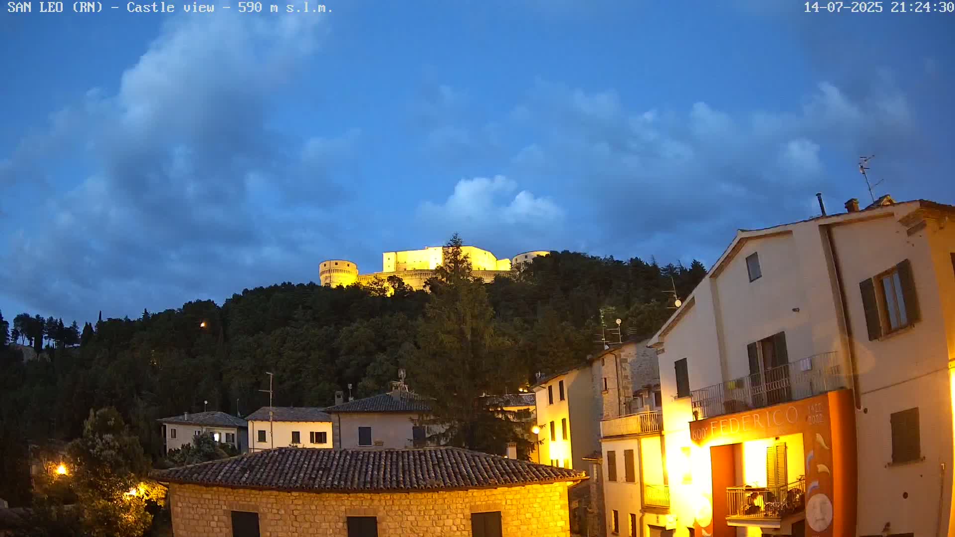 San Leo, Renaissance Fortress Live Cam - Rimini, Emilia-Romagno, Italy