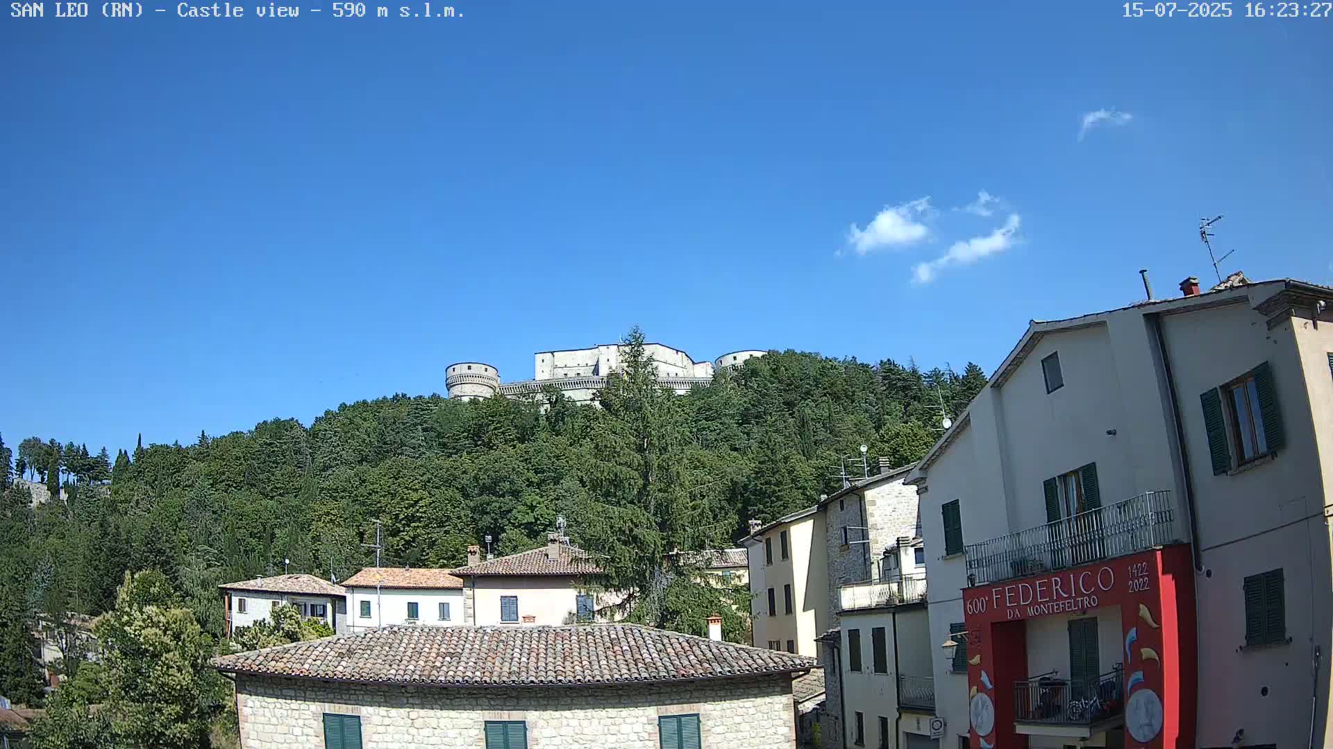 San Leo, Renaissance Fortress Live Cam - Rimini, Emilia-Romagno, Italy
