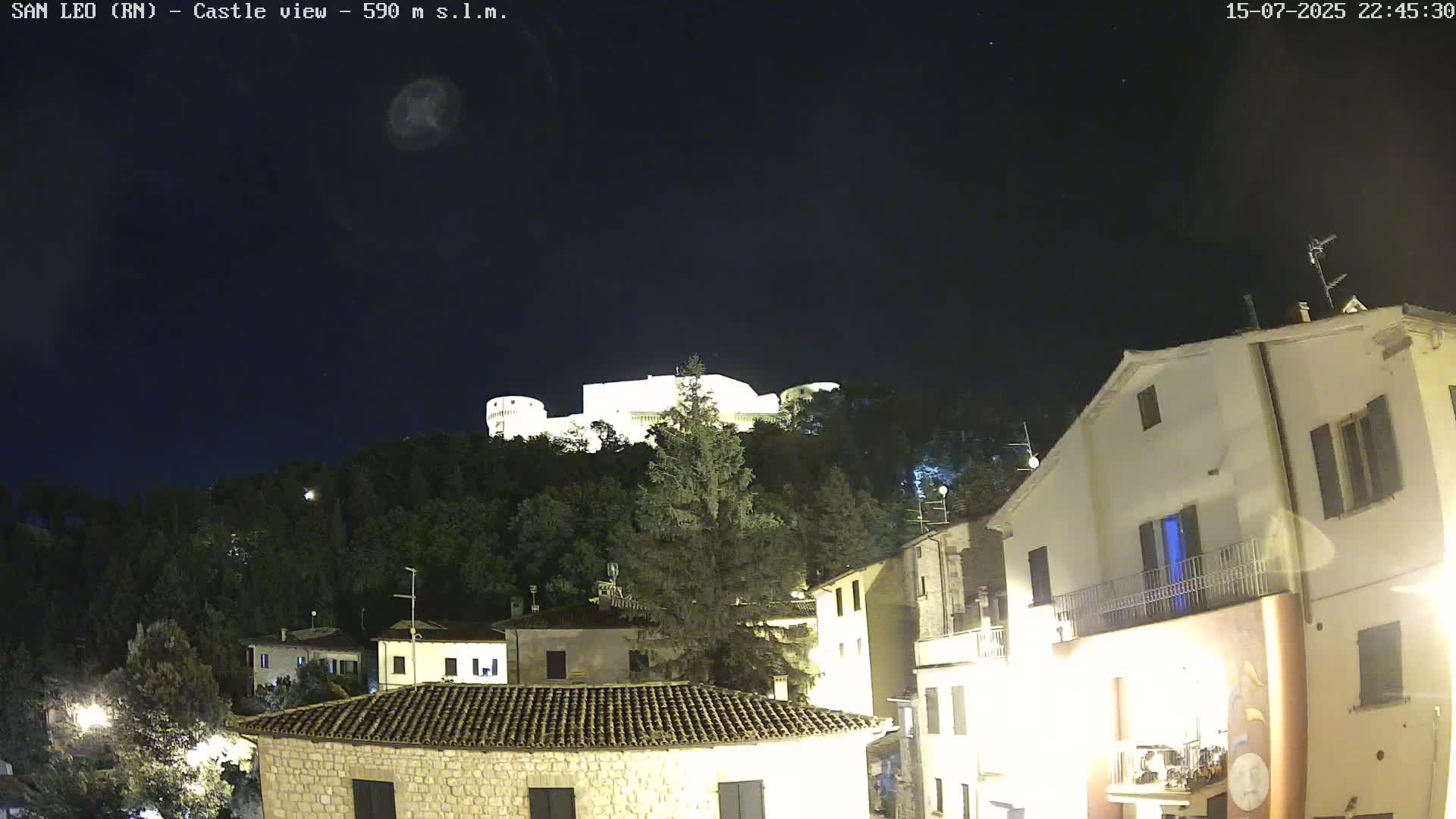 San Leo, Renaissance Fortress Live Cam - Rimini, Emilia-Romagno, Italy
