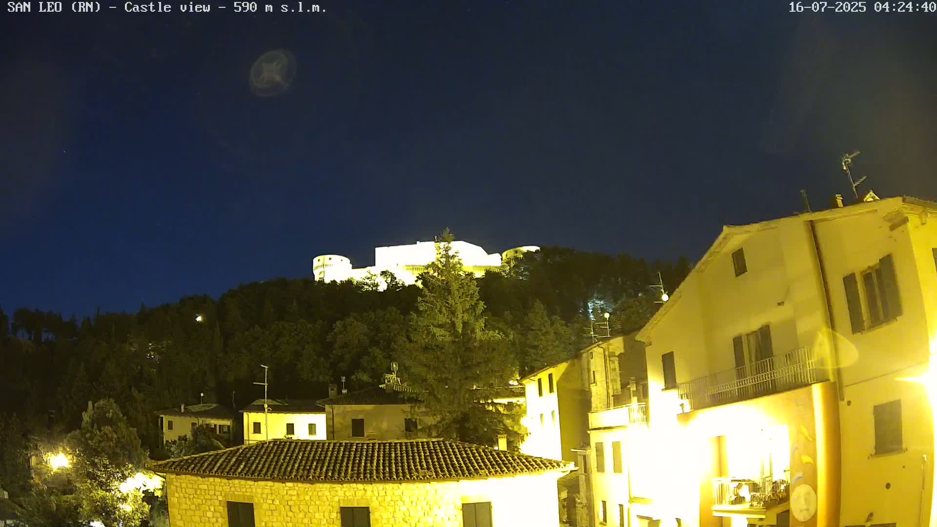 San Leo, Renaissance Fortress Live Cam - Rimini, Emilia-Romagno, Italy