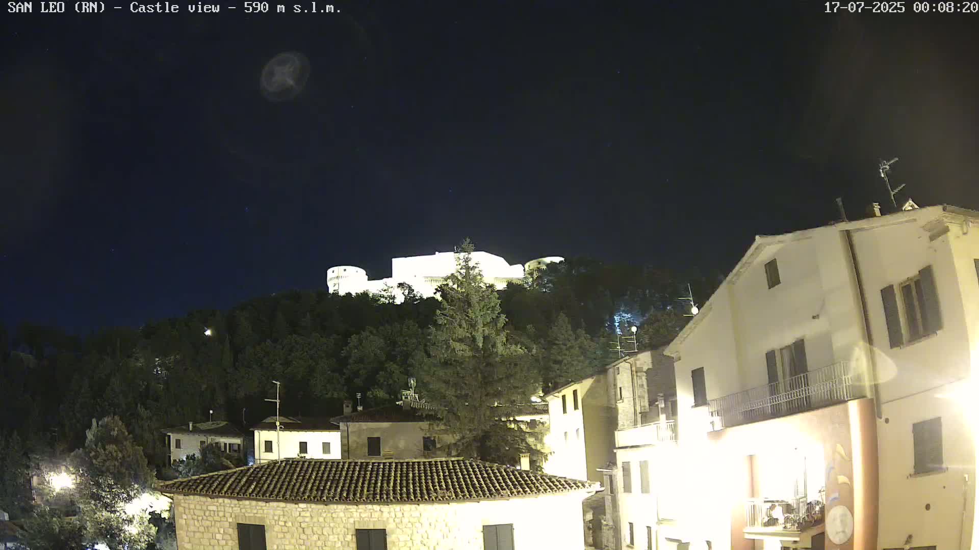 San Leo, Renaissance Fortress Live Cam - Rimini, Emilia-Romagno, Italy