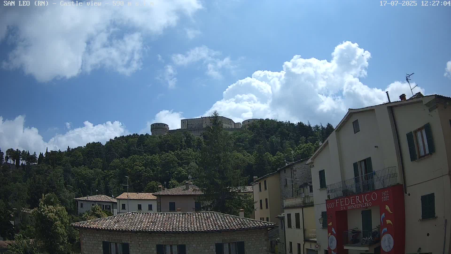 San Leo, Renaissance Fortress Live Cam - Rimini, Emilia-Romagno, Italy