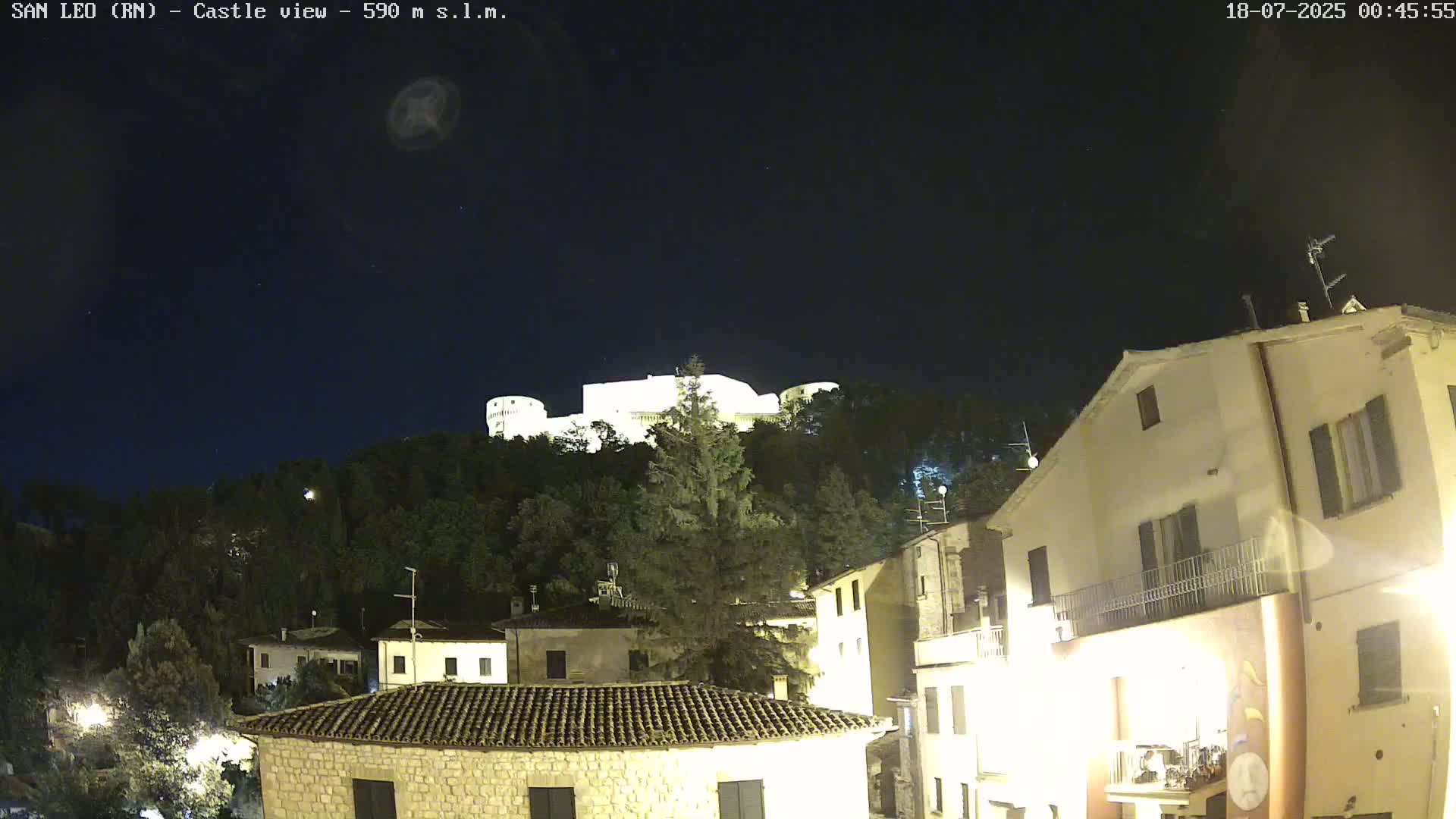 San Leo, Renaissance Fortress Live Cam - Rimini, Emilia-Romagno, Italy