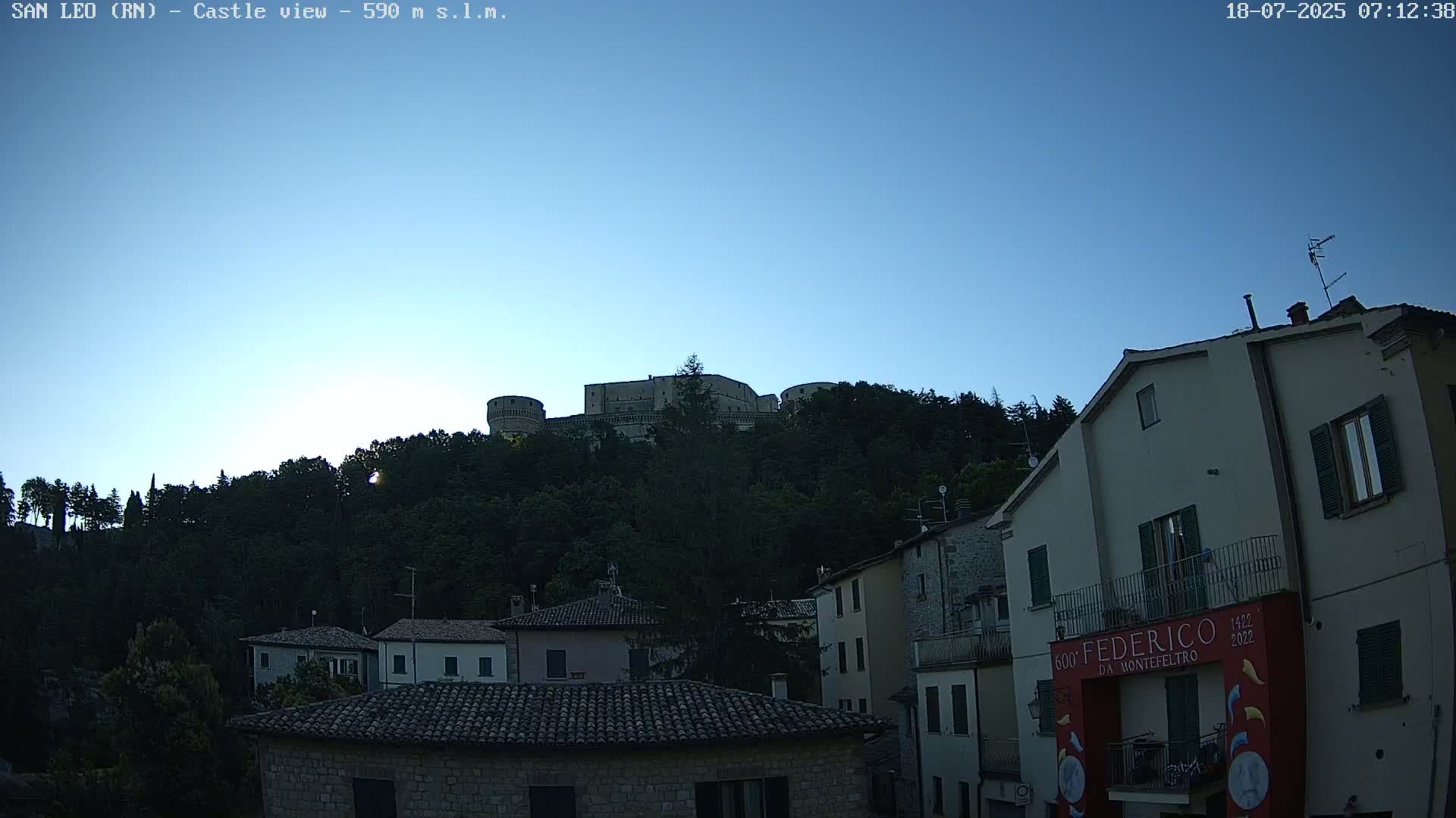 San Leo, Renaissance Fortress Live Cam - Rimini, Emilia-Romagno, Italy