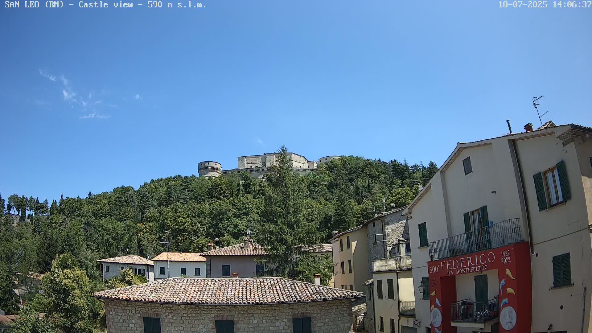 San Leo, Renaissance Fortress Live Cam - Rimini, Emilia-Romagno, Italy