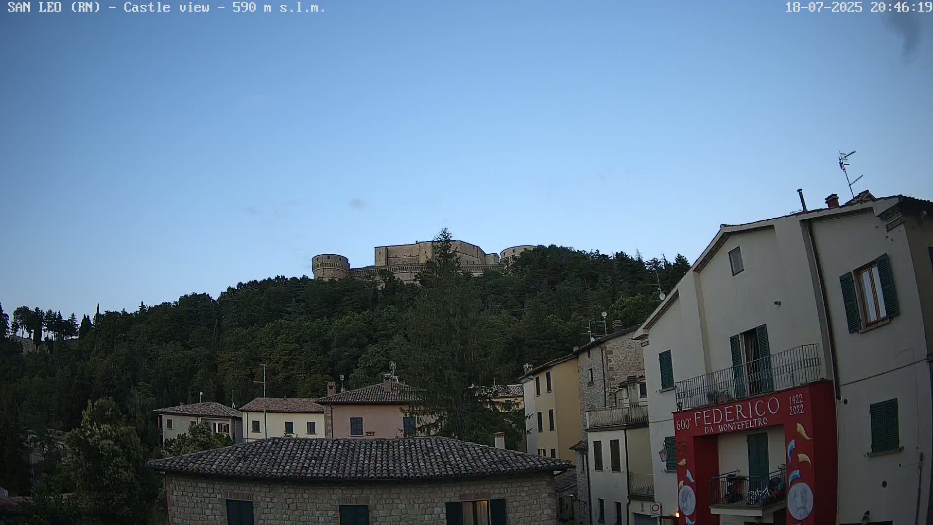 San Leo, Renaissance Fortress Live Cam - Rimini, Emilia-Romagno, Italy