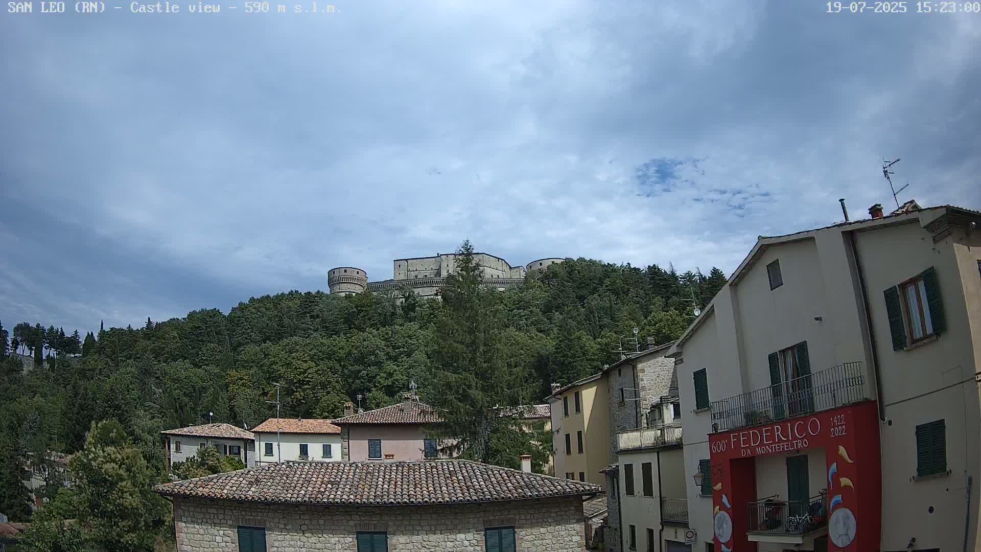 San Leo, Renaissance Fortress Live Cam - Rimini, Emilia-Romagno, Italy