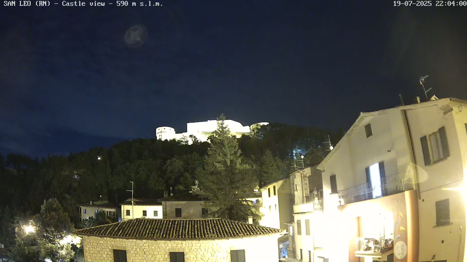 San Leo, Renaissance Fortress Live Cam - Rimini, Emilia-Romagno, Italy