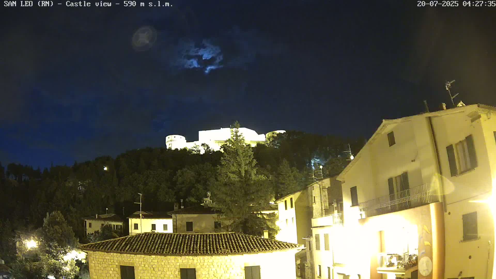 San Leo, Renaissance Fortress Live Cam - Rimini, Emilia-Romagno, Italy