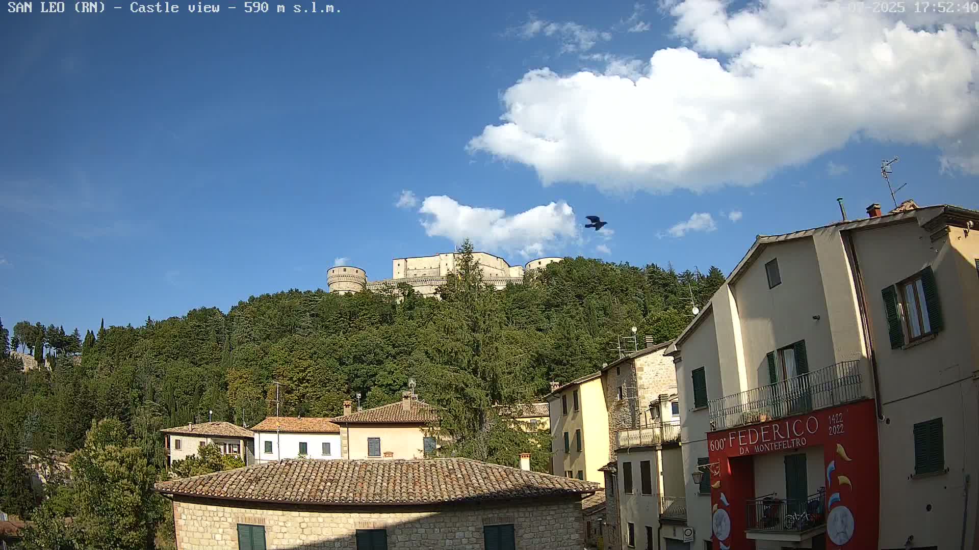 San Leo, Renaissance Fortress Live Cam - Rimini, Emilia-Romagno, Italy