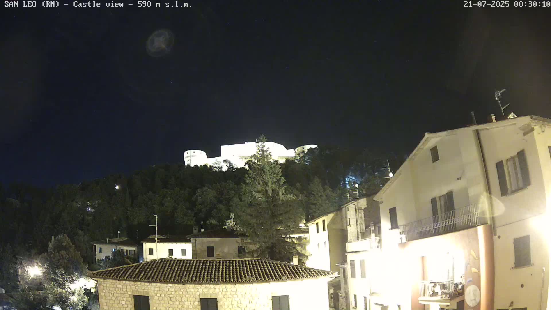San Leo, Renaissance Fortress Live Cam - Rimini, Emilia-Romagno, Italy