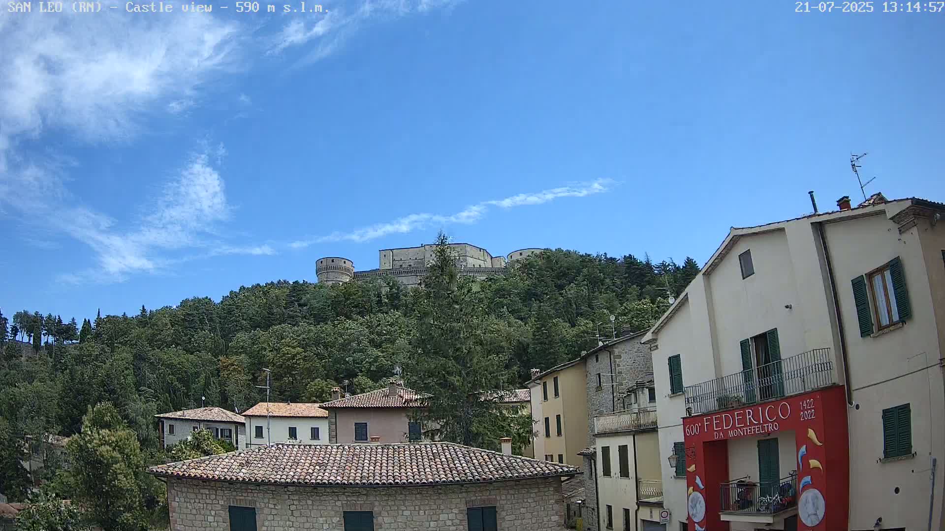 San Leo, Renaissance Fortress Live Cam - Rimini, Emilia-Romagno, Italy