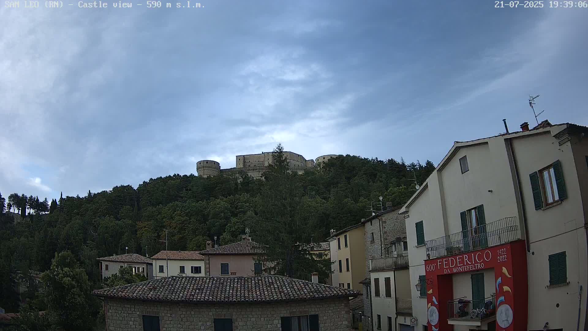 San Leo, Renaissance Fortress Live Cam - Rimini, Emilia-Romagno, Italy