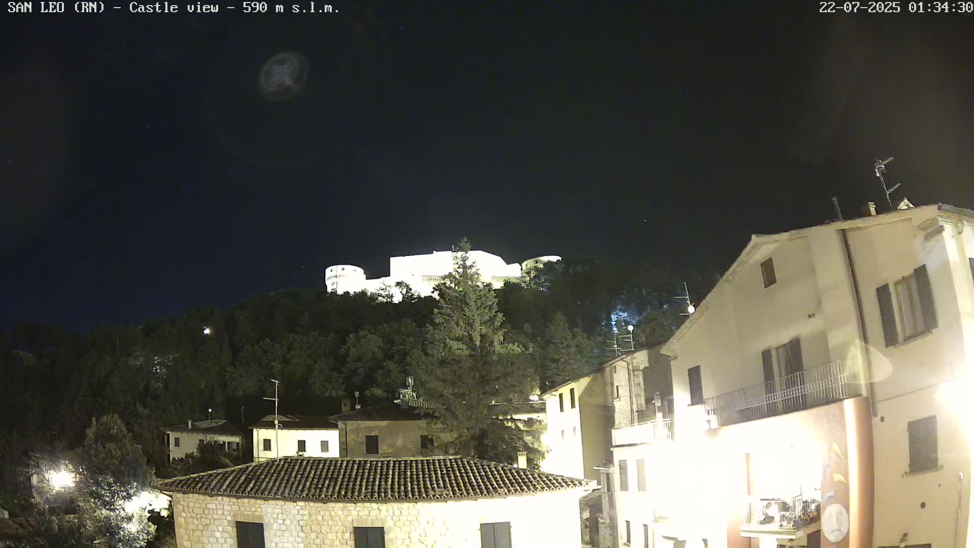 San Leo, Renaissance Fortress Live Cam - Rimini, Emilia-Romagno, Italy