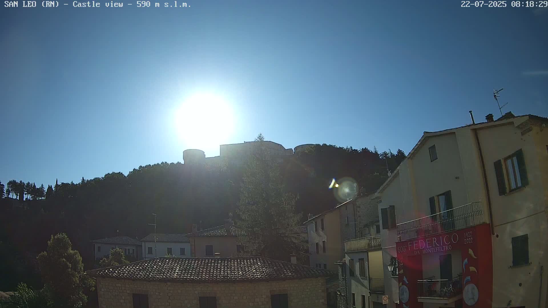 San Leo, Renaissance Fortress Live Cam - Rimini, Emilia-Romagno, Italy