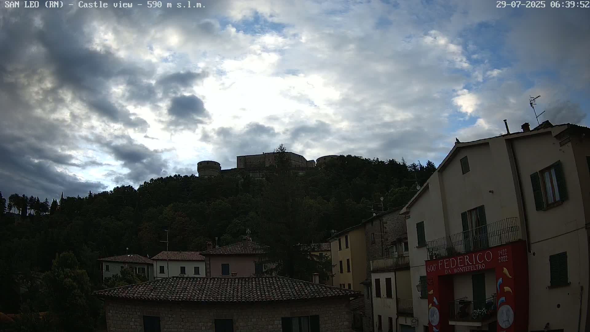 San Leo, Renaissance Fortress Live Cam - Rimini, Emilia-Romagno, Italy