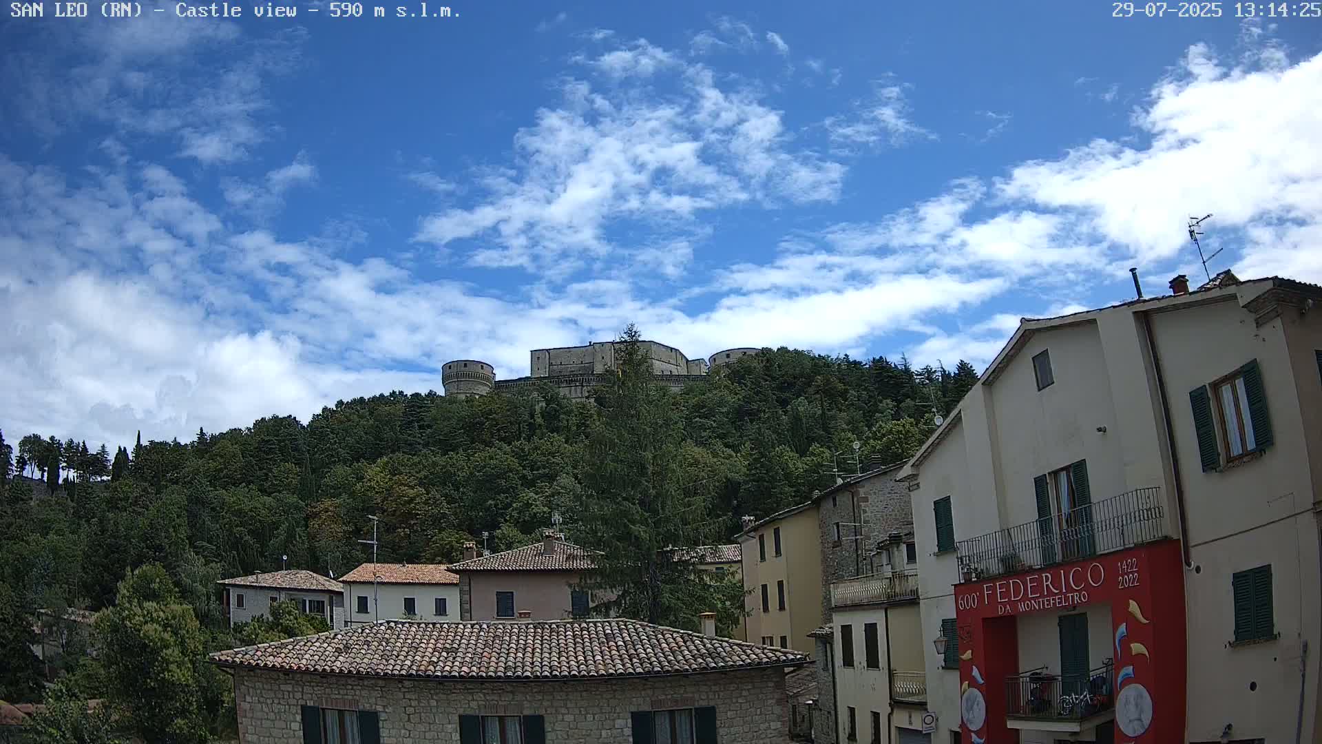 San Leo, Renaissance Fortress Live Cam - Rimini, Emilia-Romagno, Italy