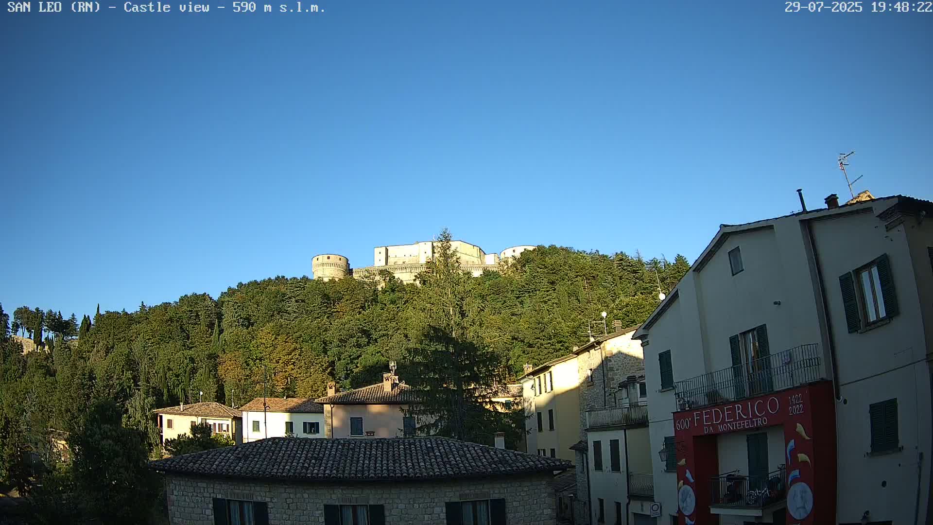 San Leo, Renaissance Fortress Live Cam - Rimini, Emilia-Romagno, Italy