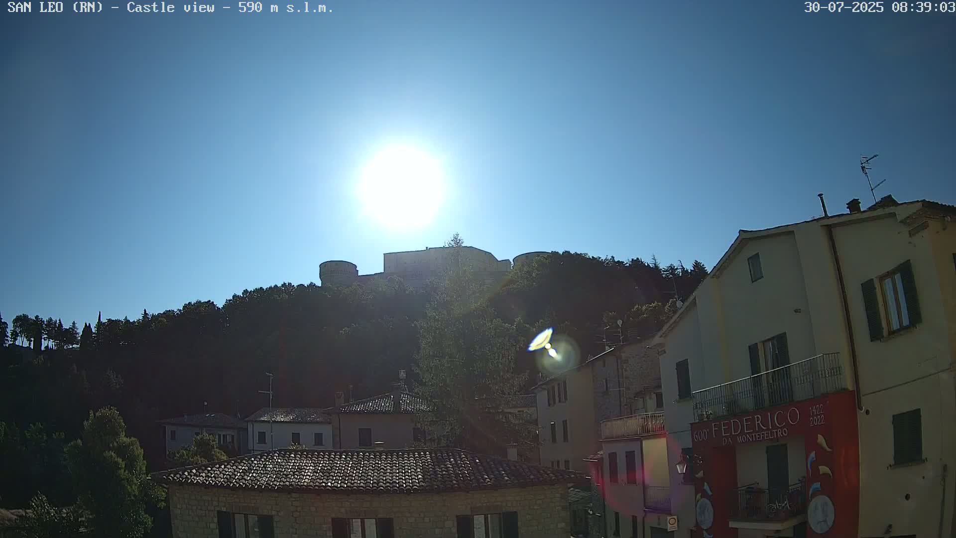 San Leo, Renaissance Fortress Live Cam - Rimini, Emilia-Romagno, Italy