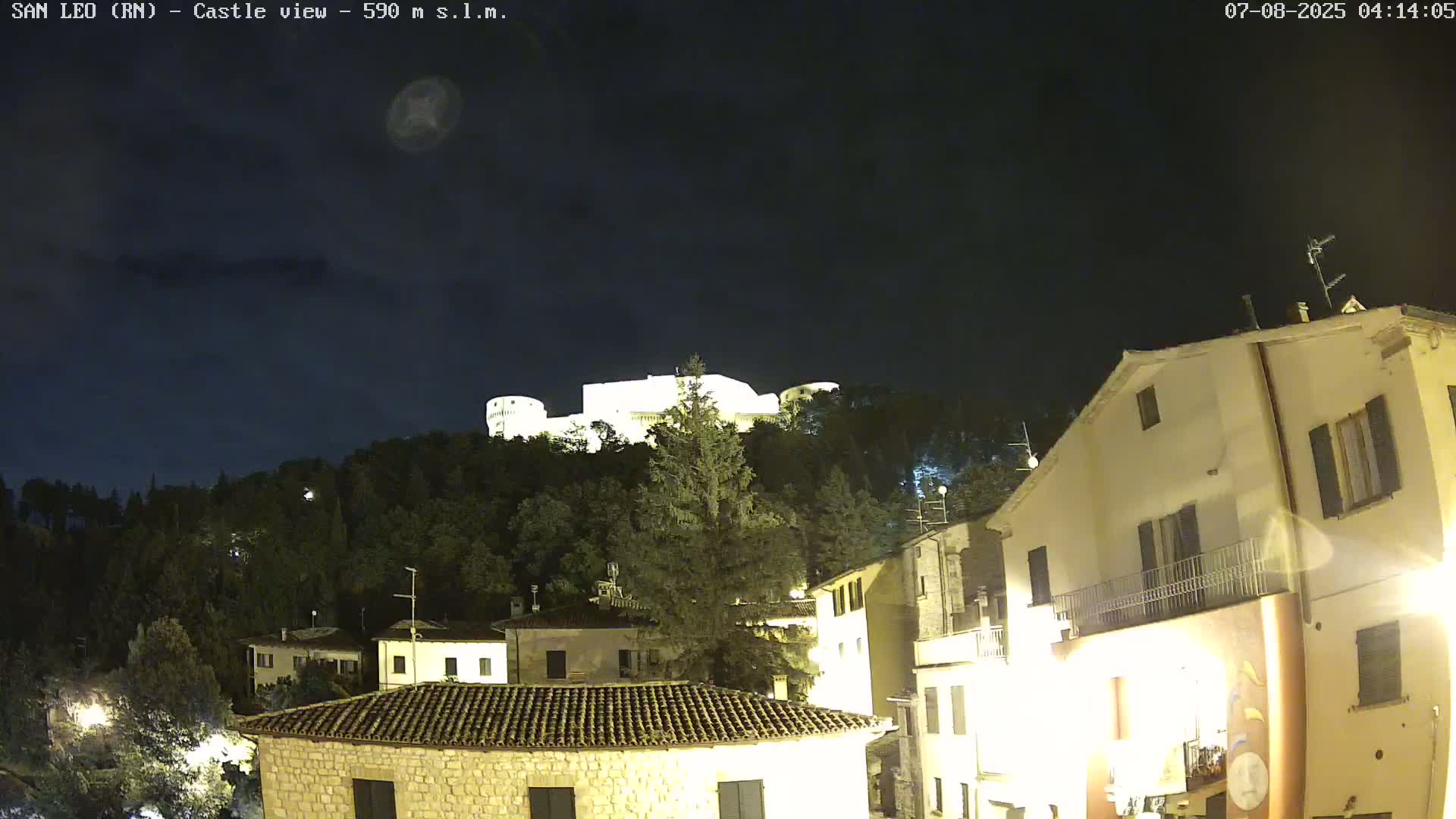 San Leo, Renaissance Fortress Live Cam - Rimini, Emilia-Romagno, Italy