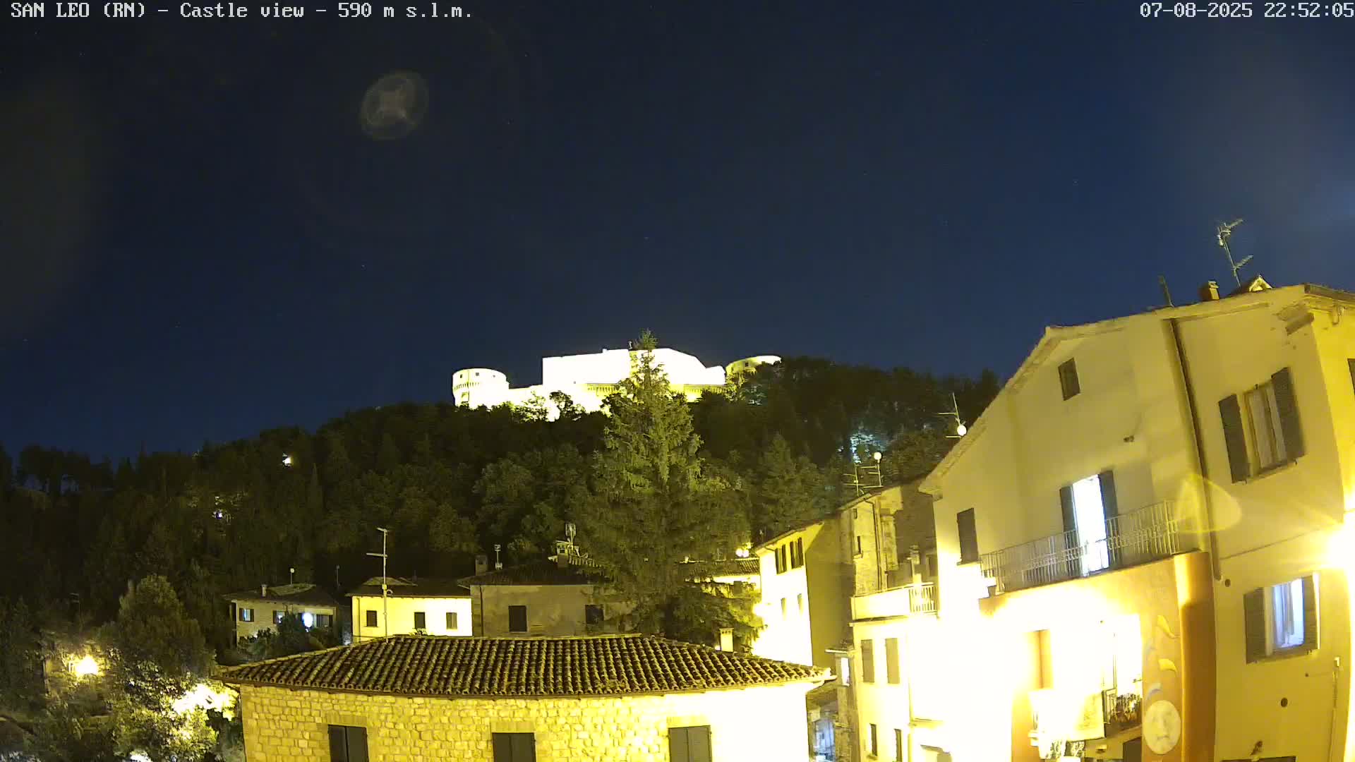 San Leo, Renaissance Fortress Live Cam - Rimini, Emilia-Romagno, Italy
