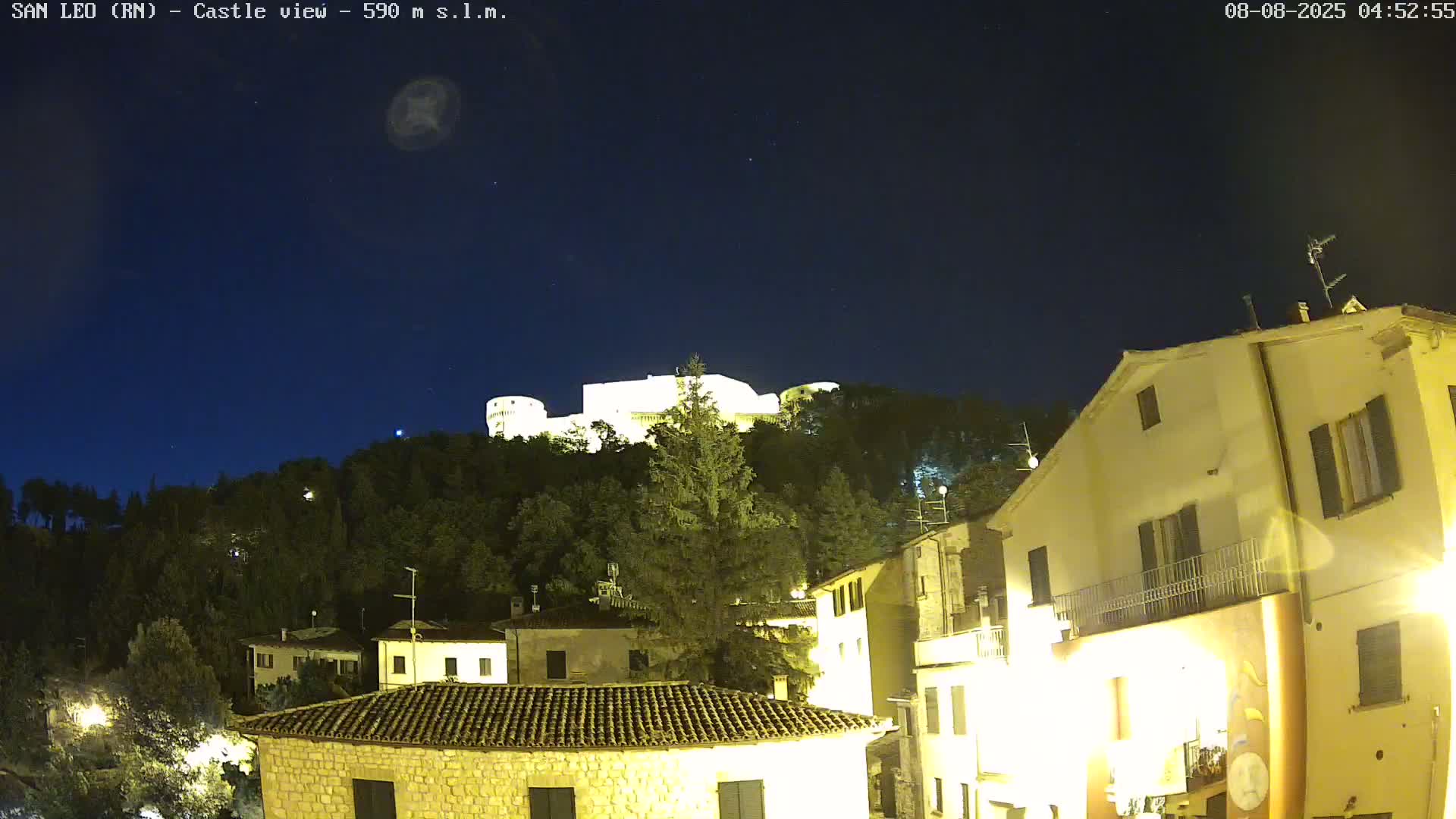 San Leo, Renaissance Fortress Live Cam - Rimini, Emilia-Romagno, Italy