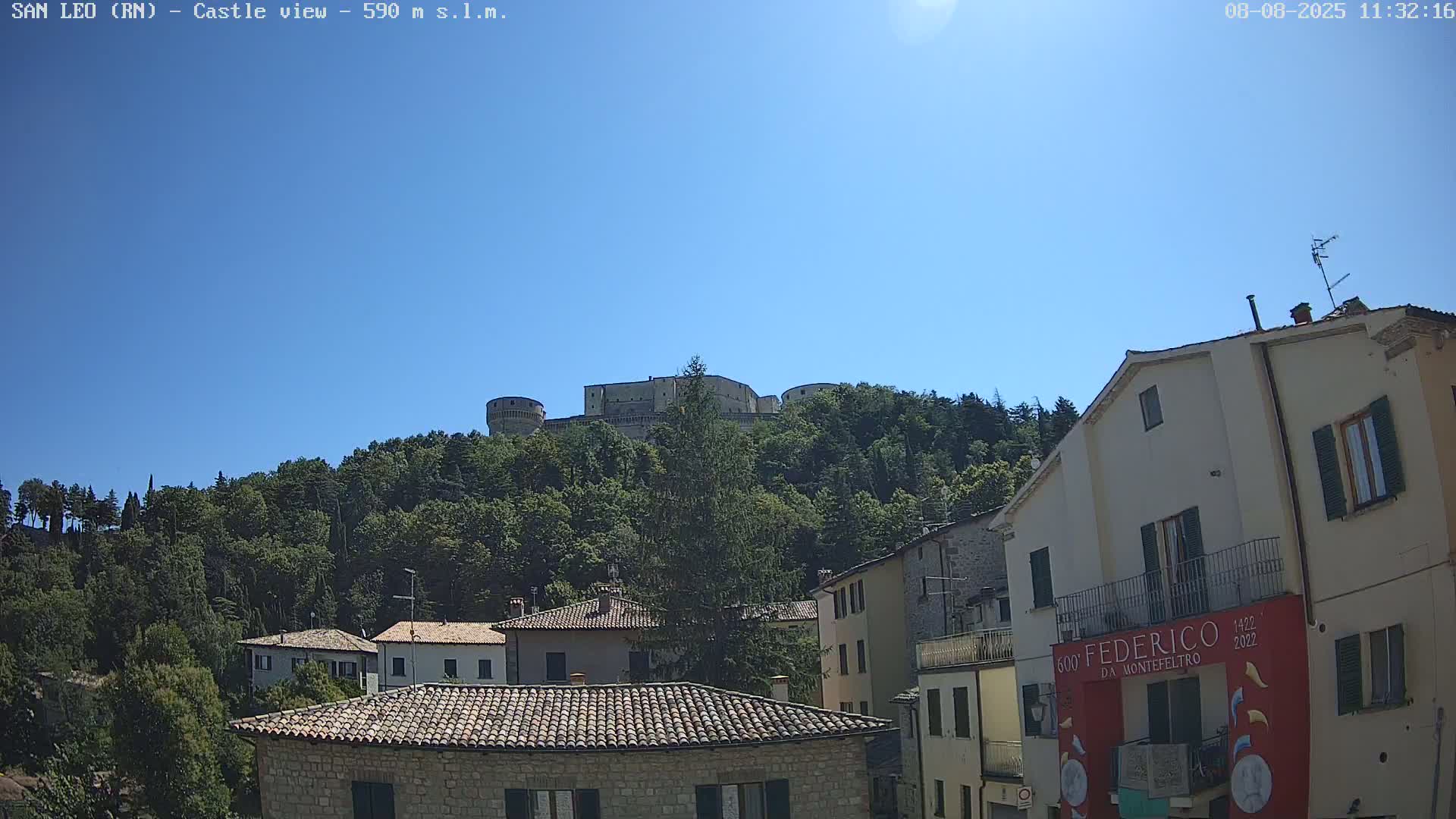 San Leo, Renaissance Fortress Live Cam - Rimini, Emilia-Romagno, Italy
