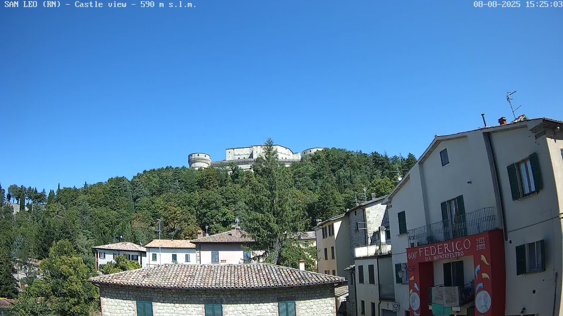 San Leo, Renaissance Fortress Live Cam - Rimini, Emilia-Romagno, Italy