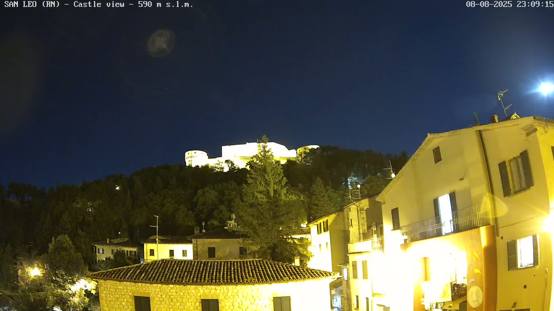 San Leo, Renaissance Fortress Live Cam - Rimini, Emilia-Romagno, Italy
