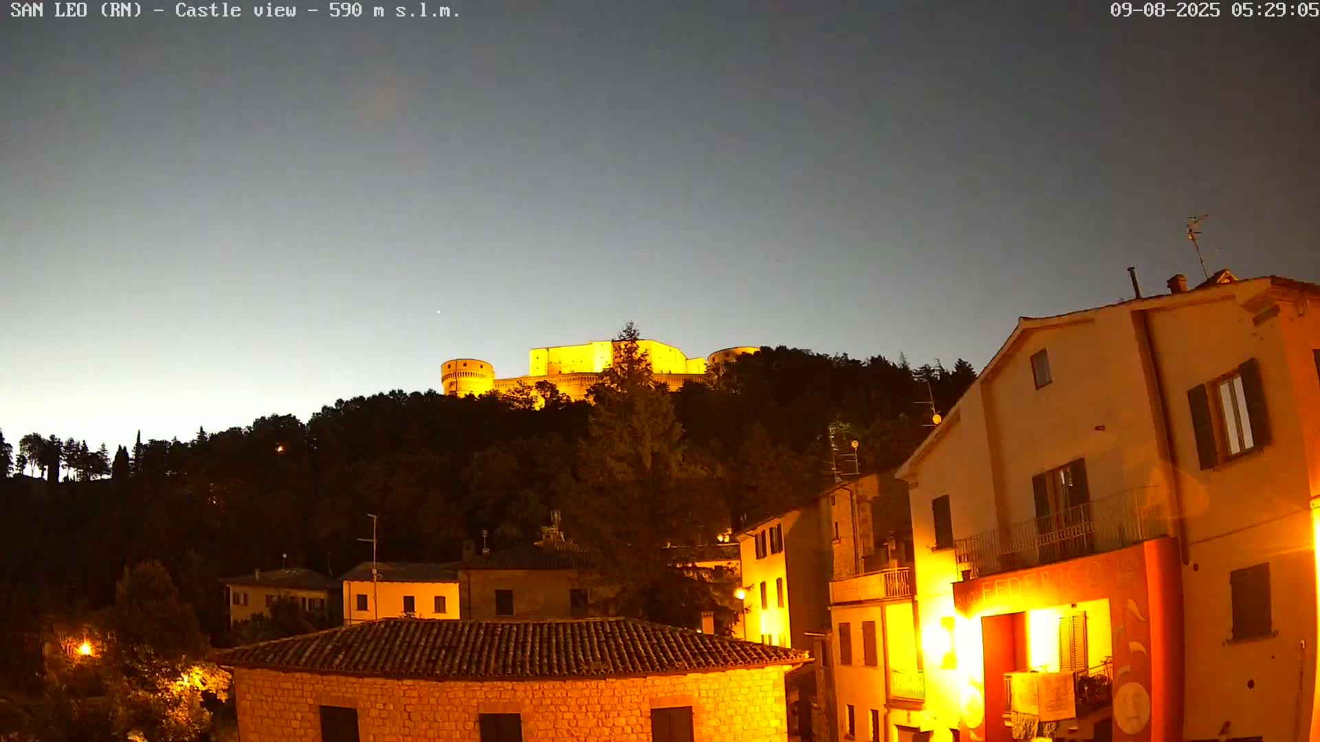 San Leo, Renaissance Fortress Live Cam - Rimini, Emilia-Romagno, Italy